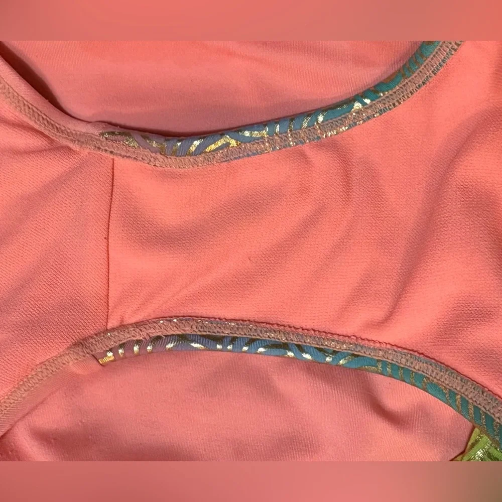 Like New! Cat & Jack, Shimmery Rainbow Ombré Swimsuit, Girl’s Size 10/12
